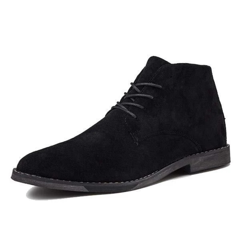Valenzora | Women's Black Flat Ankle Boots