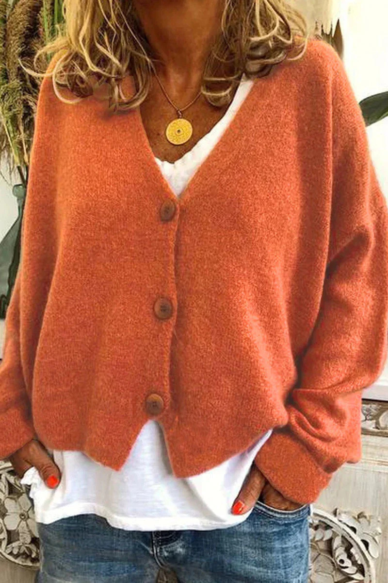 Valenzora | Women's Short Red Cardigan