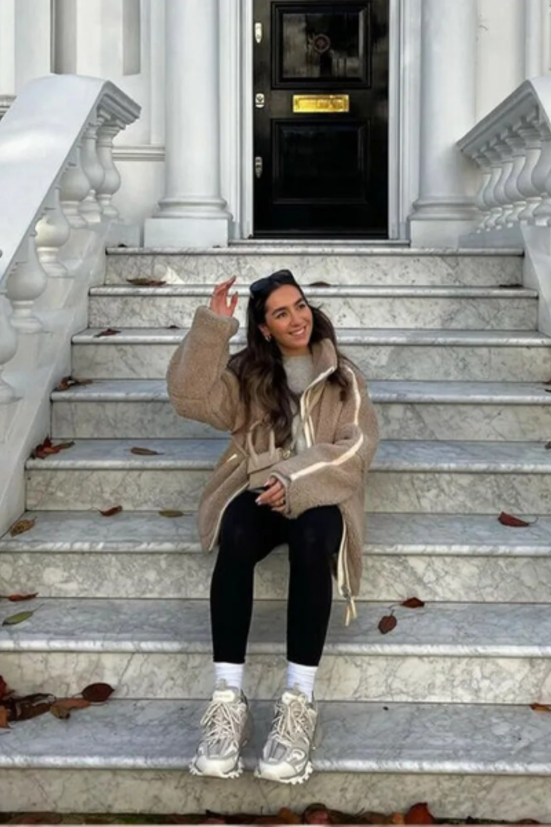 Valenzora | Women's Teddy Jacket White