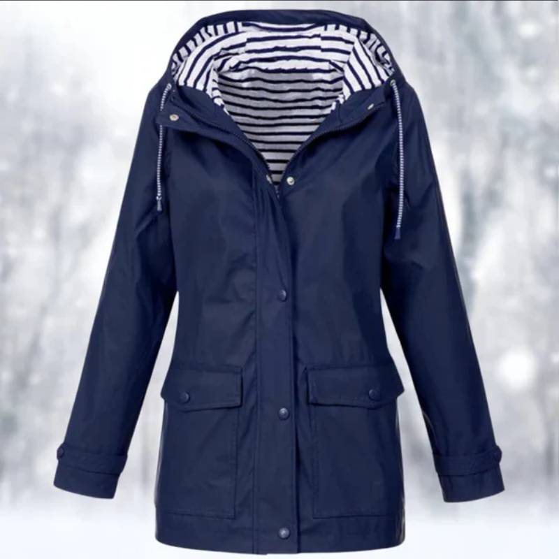 Valenzora | Wasserdichte Regenjacke für Damen mit Kapuze