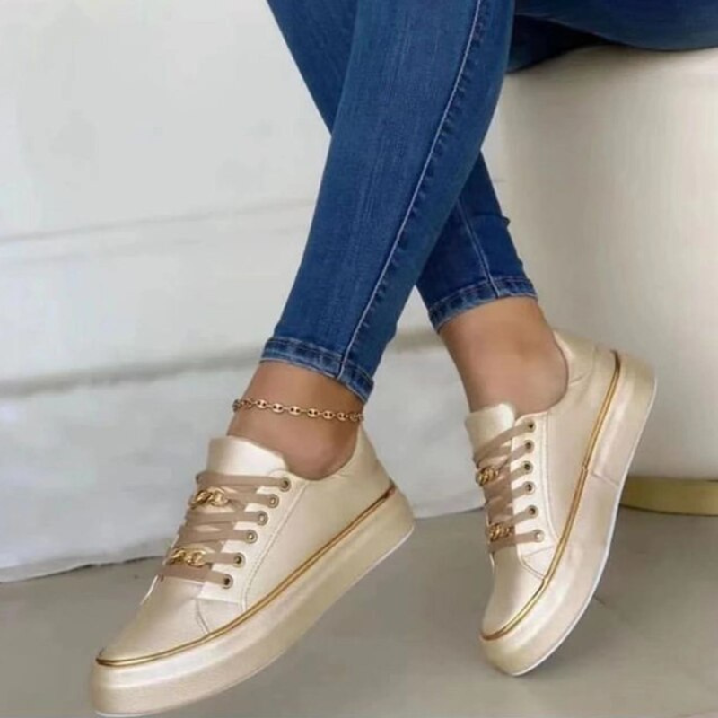 Valenzora | Women's White Sneakers Casual Style