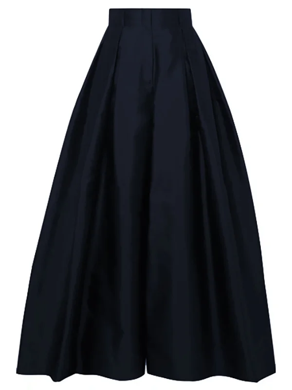 Valenzora | Loose-fitting trousers with a high waist, wide leg and pleated pockets