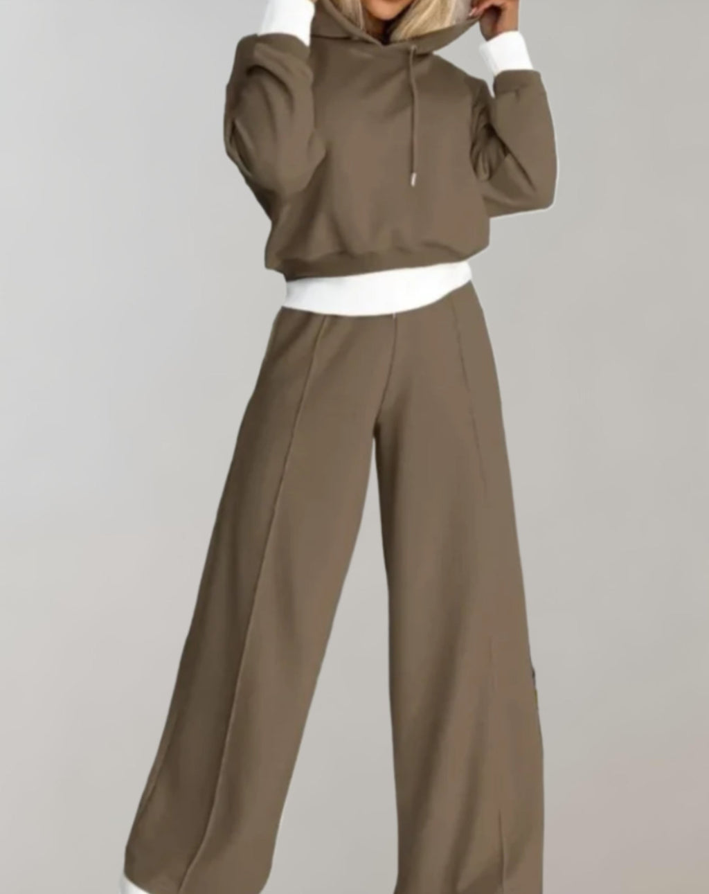 Valenzora | Damen Lounge Set mit Kapuze und weiter Hose