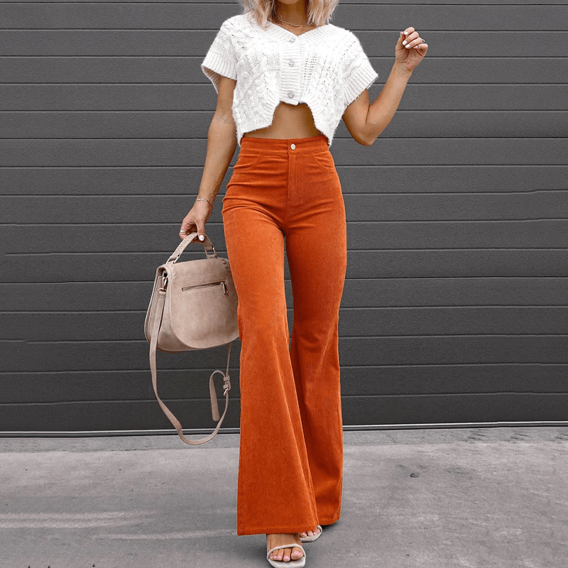 Valenzora | Curvy-cut flared trousers for women