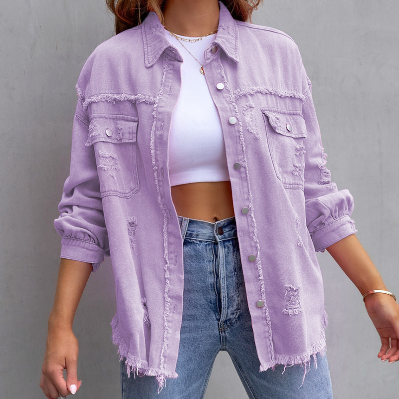 Valenzora | Farbenfrohe Jeansjacke