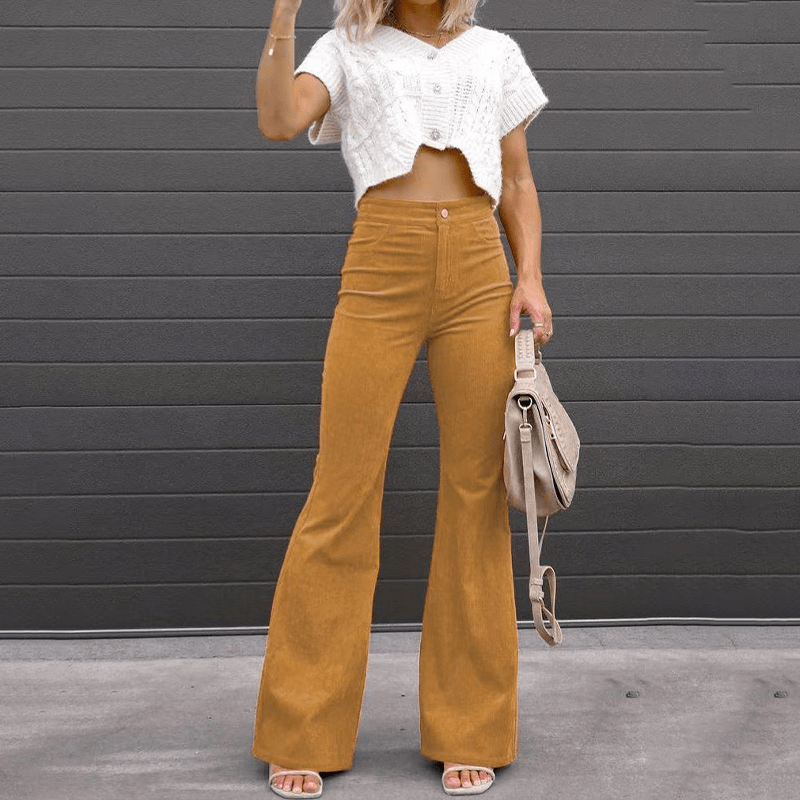 Valenzora | Curvy-cut flared trousers for women