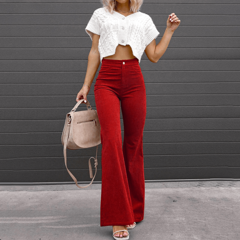 Valenzora | Curvy-cut flared trousers for women