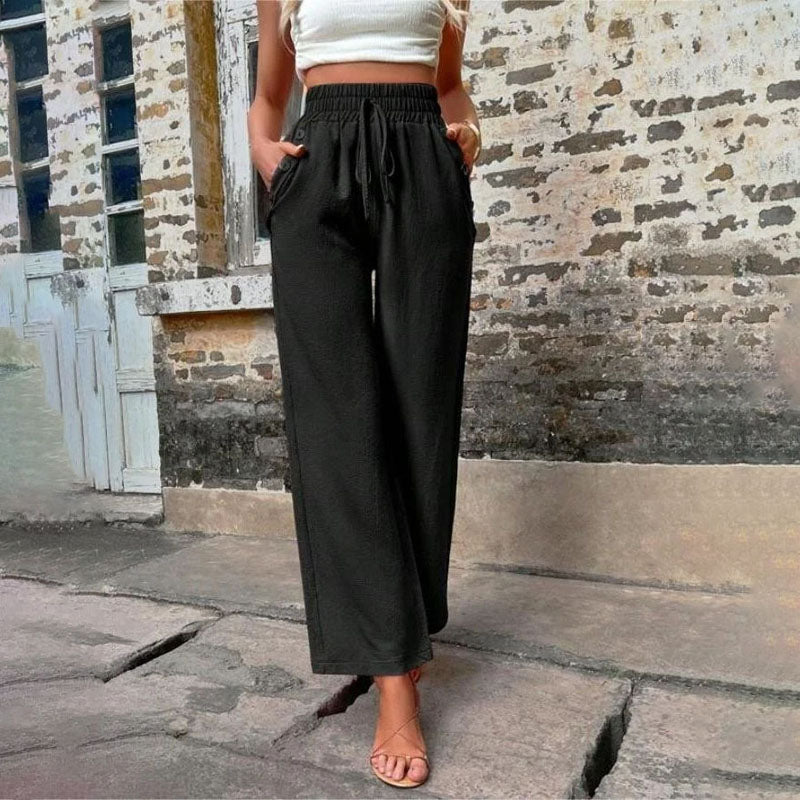 Valenzora | Colorful, airy summer trousers for women with wide legs
