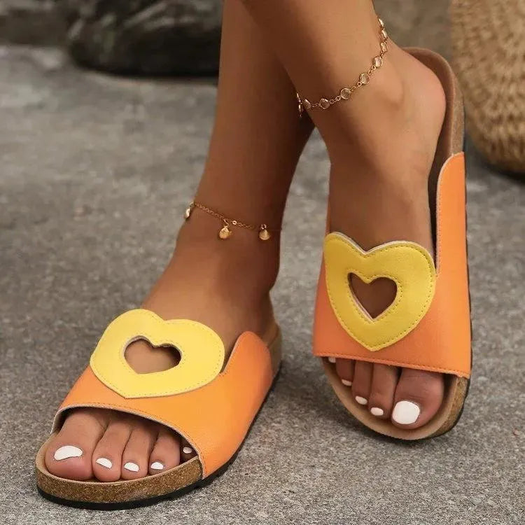 Valenzora | Sandals Love with Heart Shape Design