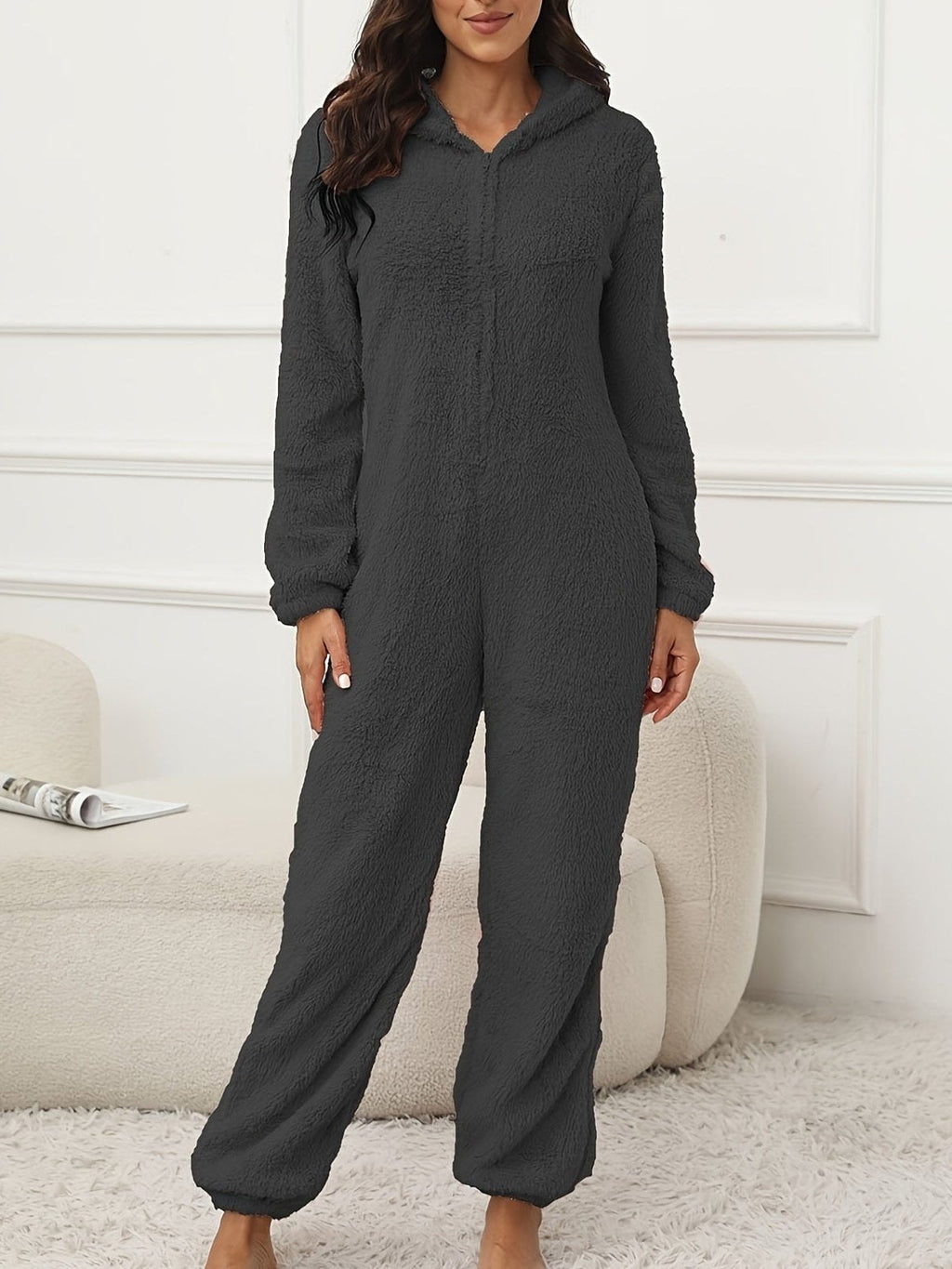 Valenzora | Kapuzen-Lounge-Jumpsuit für stilvollen Winterkomfort für Frauen