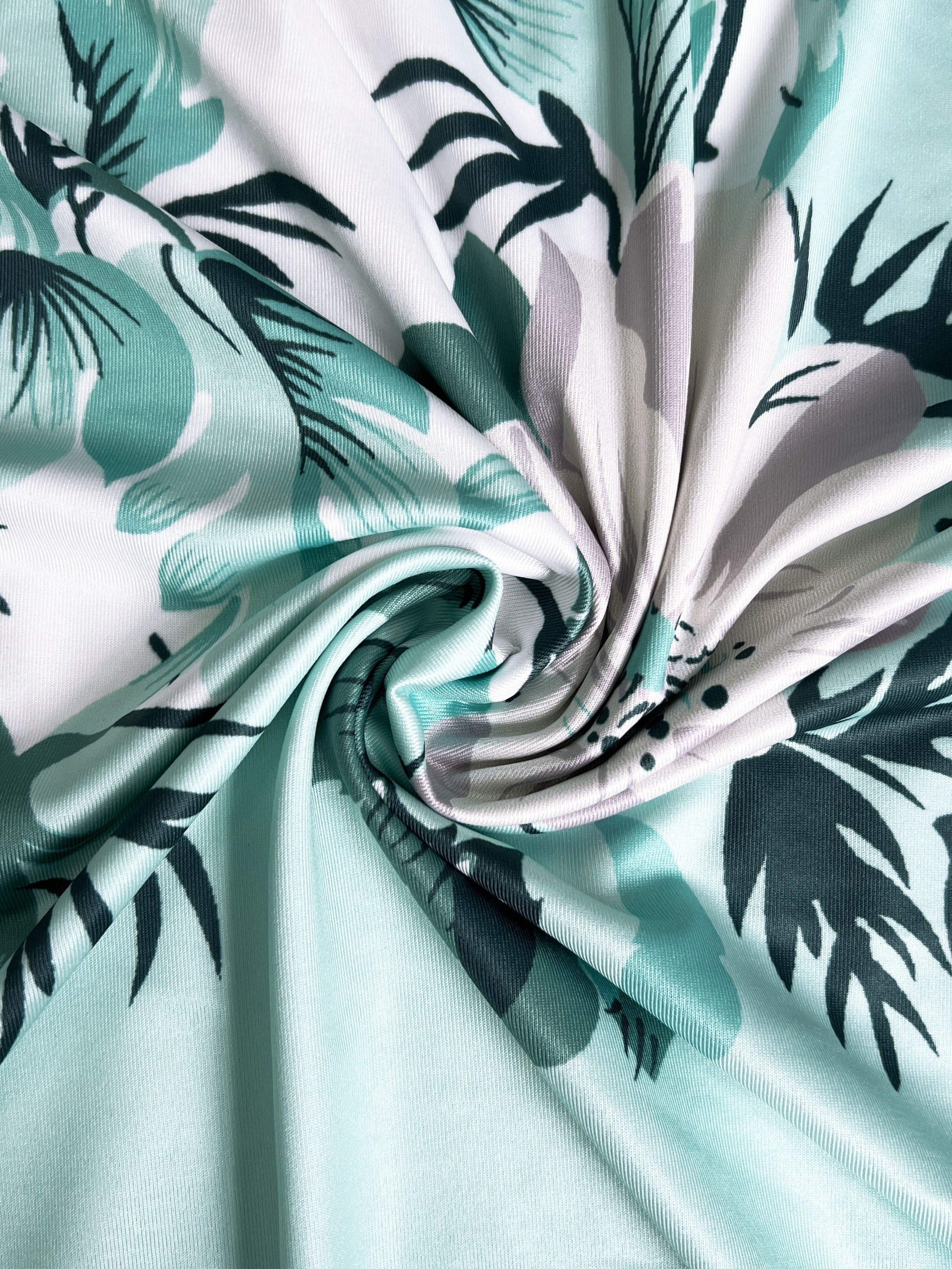 Valenzora Dress | Elegant turquoise long blazer/dress set with floral pattern