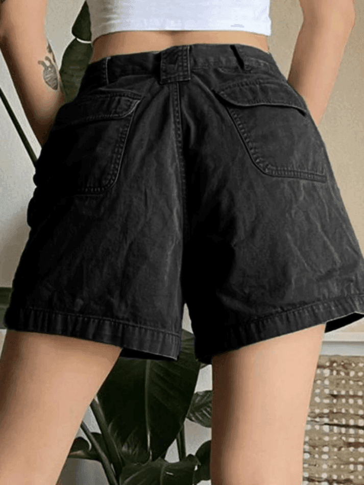 Valenzora | Denim Straight Leg Cargo Shorts