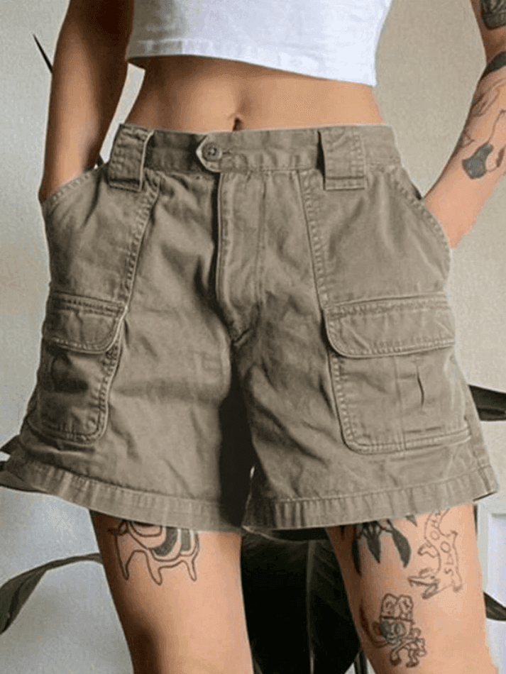 Valenzora | Denim Straight Leg Cargo Shorts
