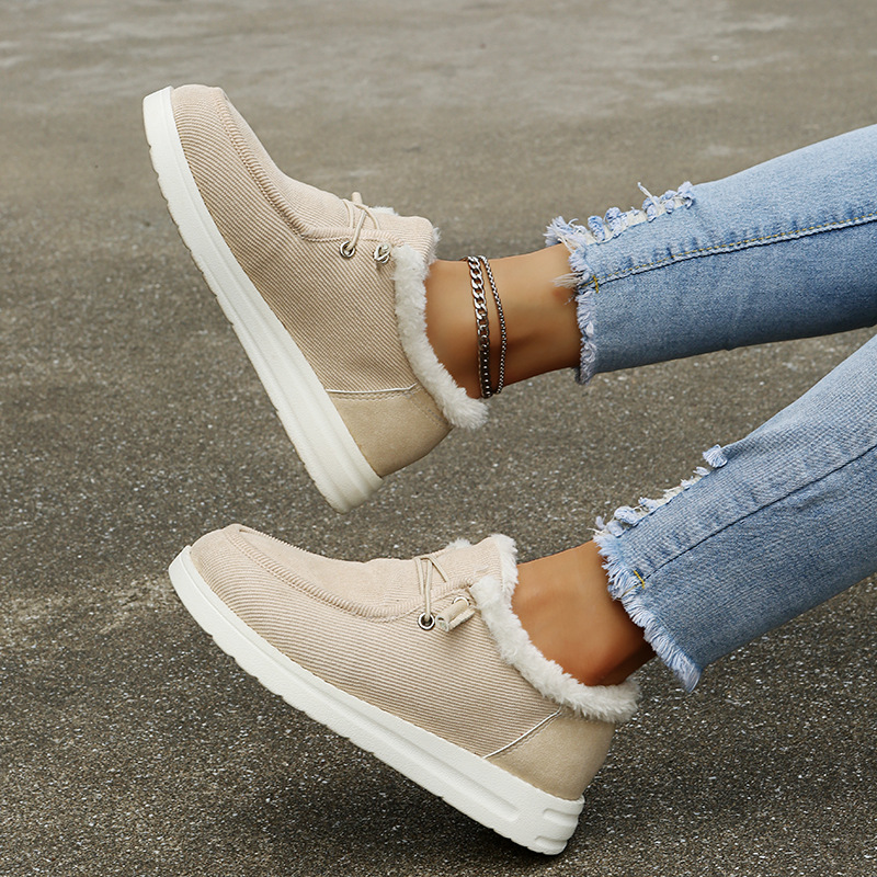 Valenzora - Elegant winter sneakers with fur lining