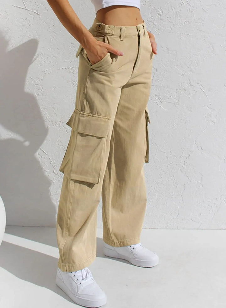 Valenzora | Baggy Baumwoll-Cargohose mit Taschen