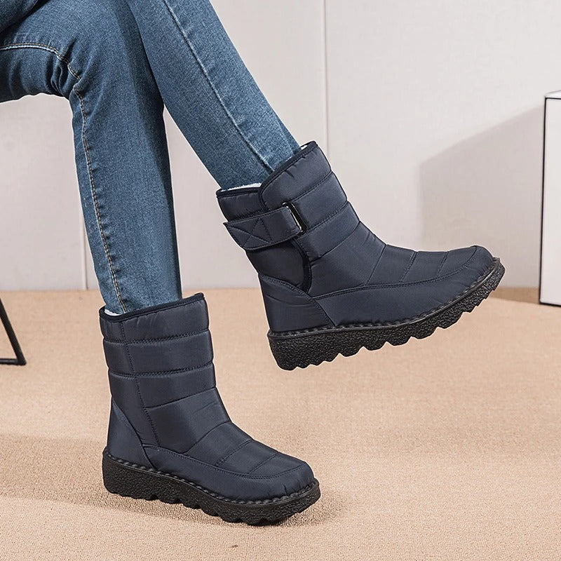 Valenzora dicke Plüsch-Winterstiefel