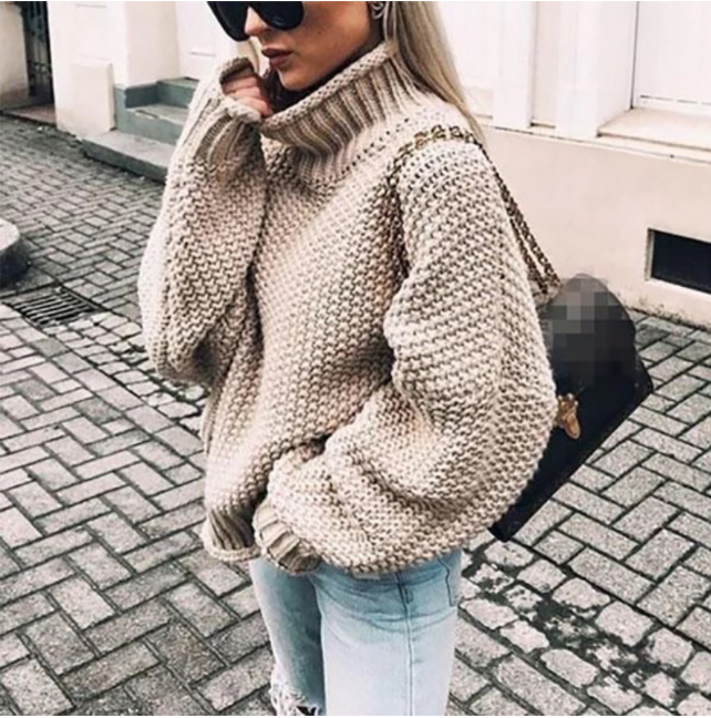 Valenzora – Oversize Rollkragenpullover