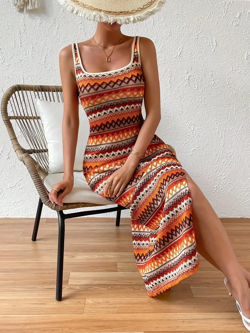Valenzora | Lebhaftes Strickkleid für Damen