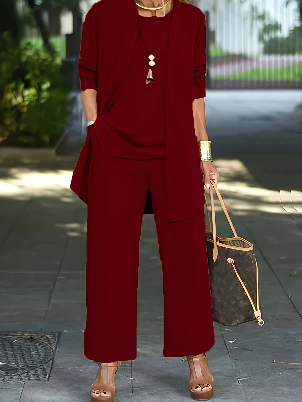 Valenzora | Elegantes schlichtes 3-teiliges Set