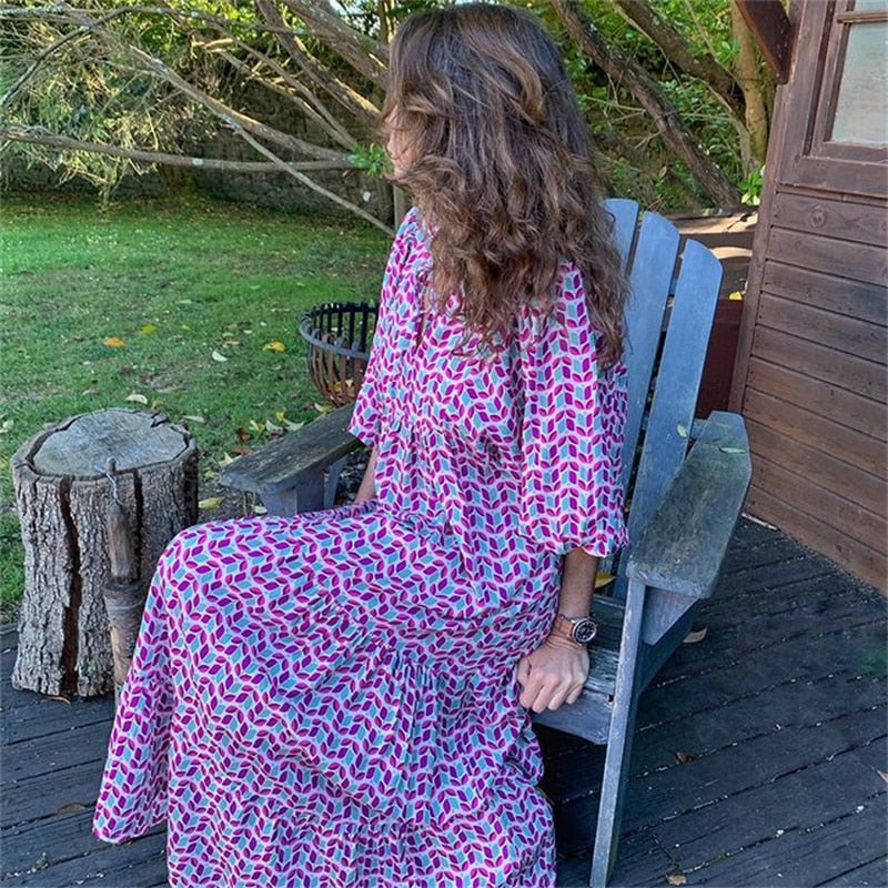 Valenzora | Retro Print Dress