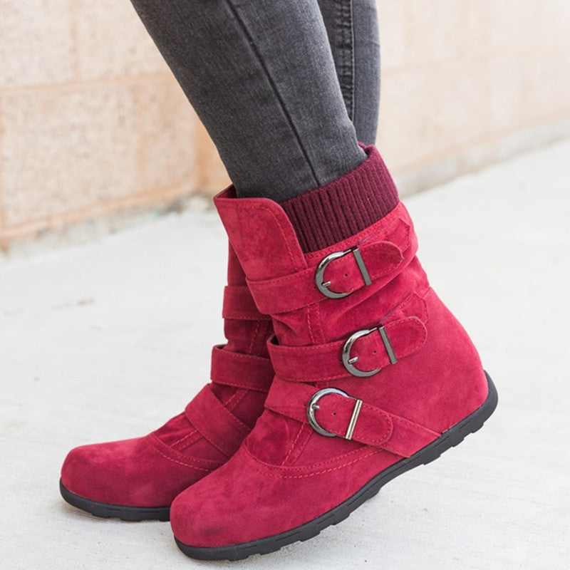 Valenzora | Style – Modische Winterstiefel mit Schnalle