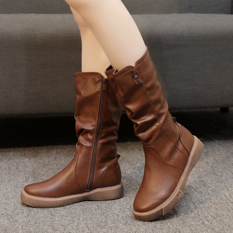 Valenzora | Leder-Winterstiefel 100 % wasserdicht