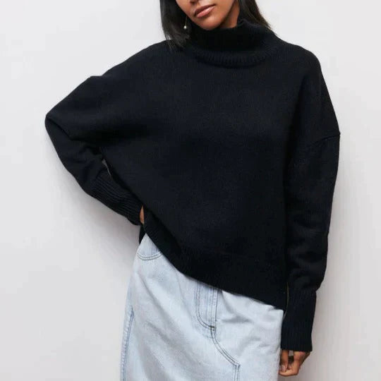 Oversize Rollkragenpullover