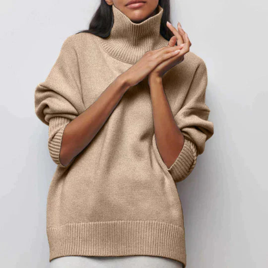Oversized roll-neck sweater