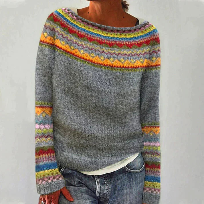 Valenzora long-sleeved sweater with print