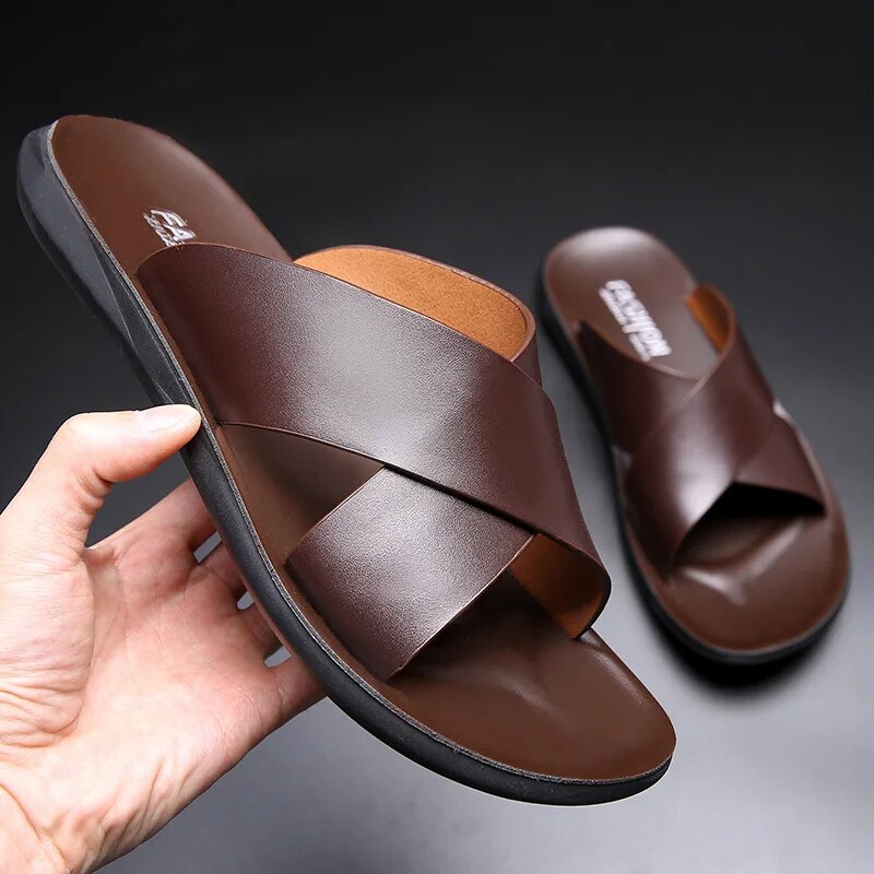 Valenzora | Comfortable non-slip leather sandals
