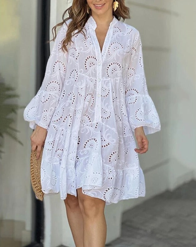 Valenzora - Dress with Cut-Out Patterns
