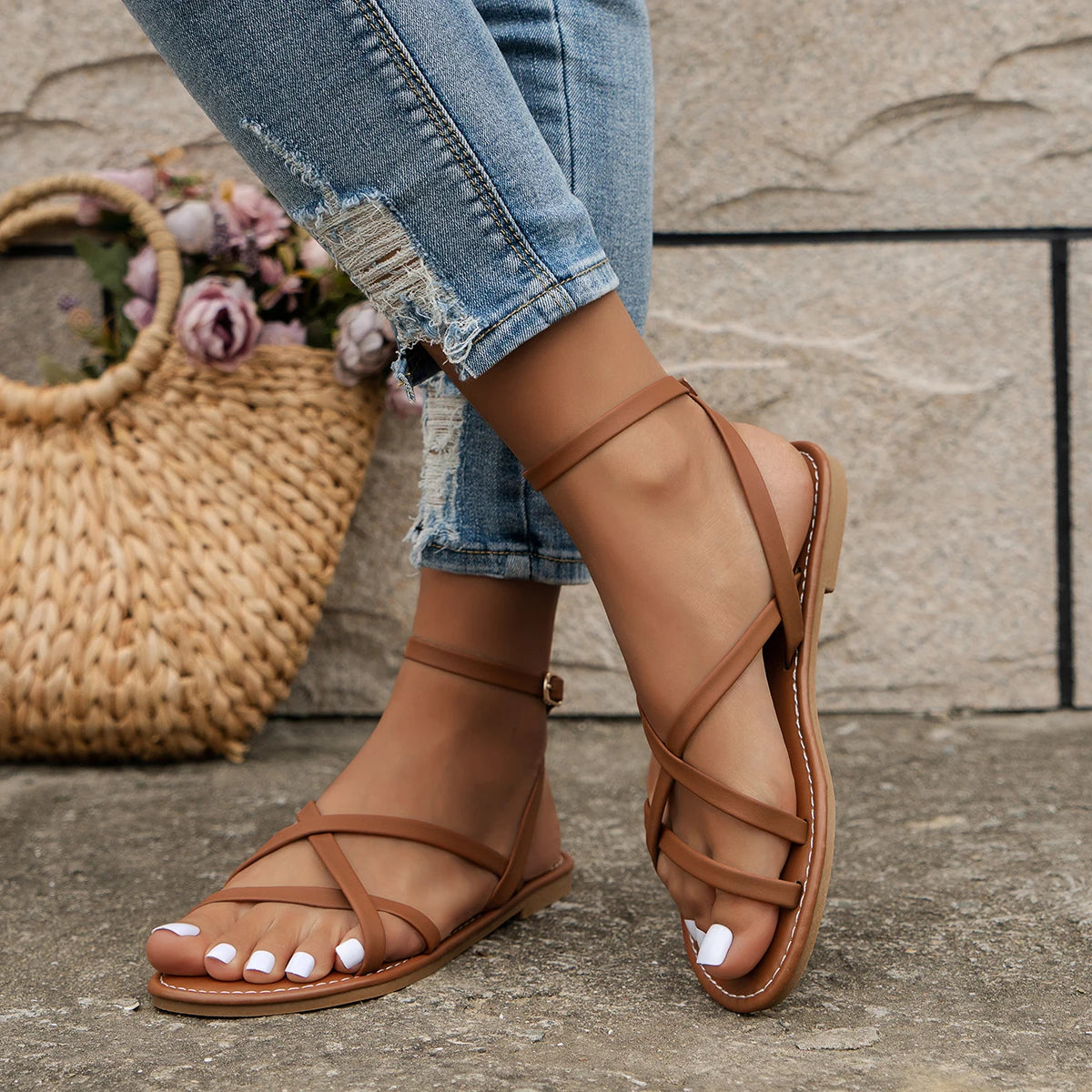 Valenzora | Elegante römische Sandalen für Damen