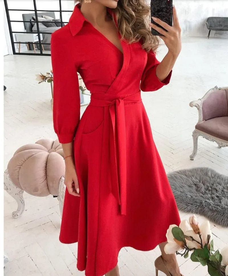 Valenzora | Midi-Kleid Elegantes Design Formelle & Abendgarderobe