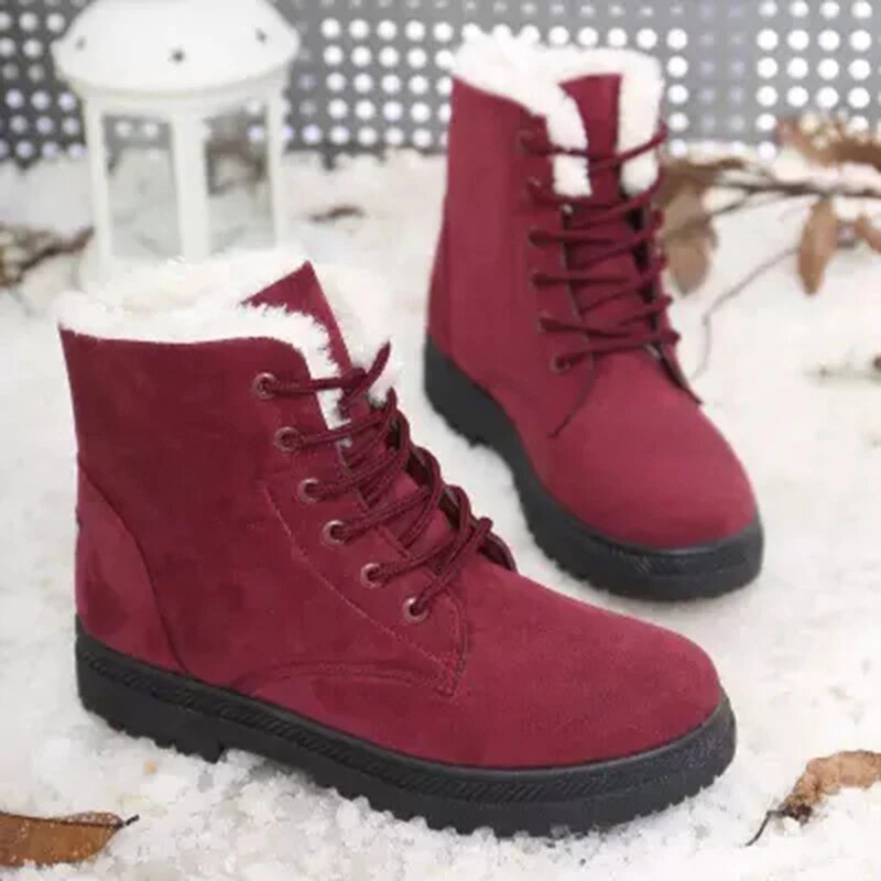 Valenzora | Rutschfeste Schneestiefel mit Schnürsenkeln