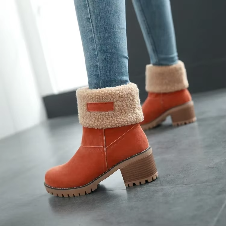Valenzora | Stylish Warm Leather Snow Boots