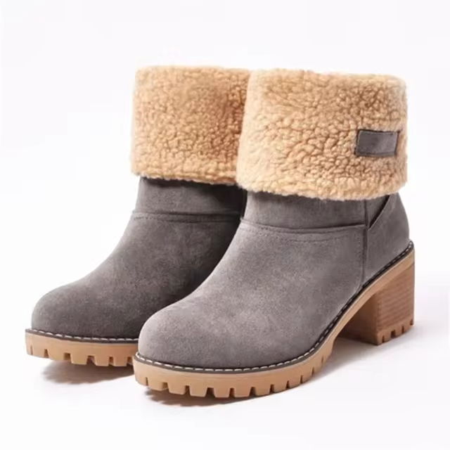 Valenzora | Stylish Warm Leather Snow Boots