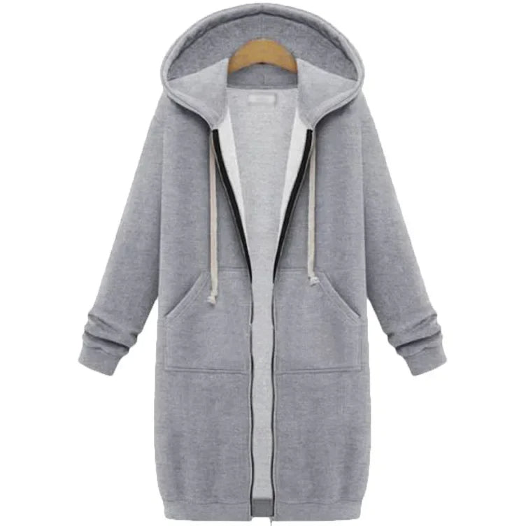 Valenzora | Lange Kapuzenjacke