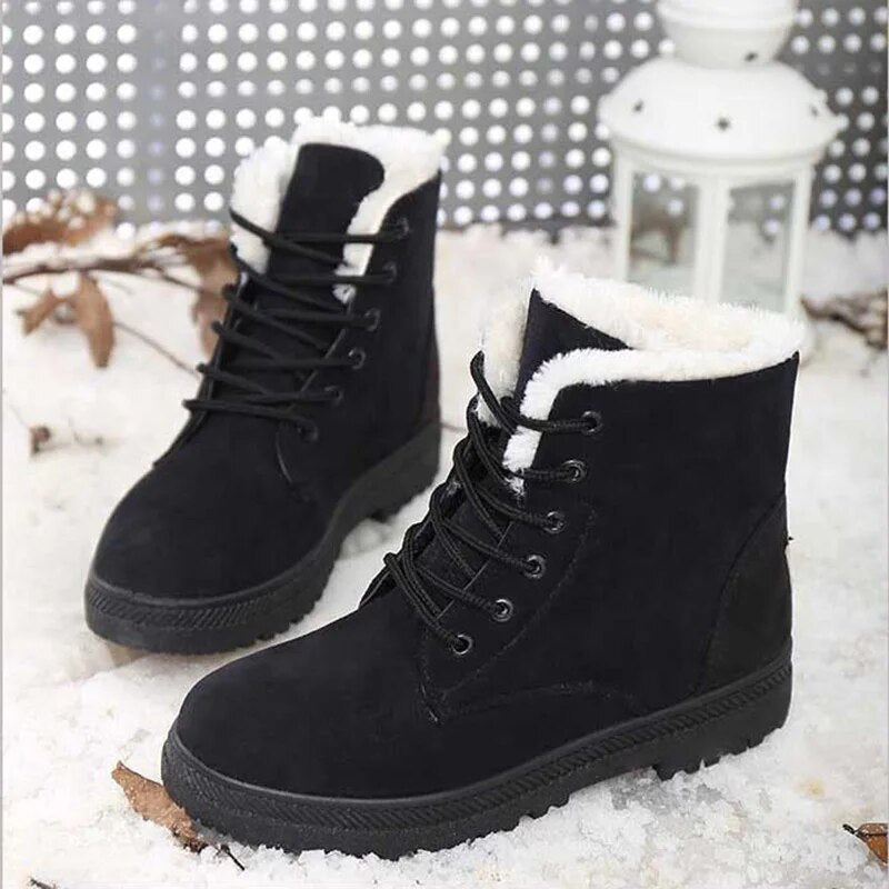 Valenzora | Rutschfeste Schneestiefel mit Schnürsenkeln