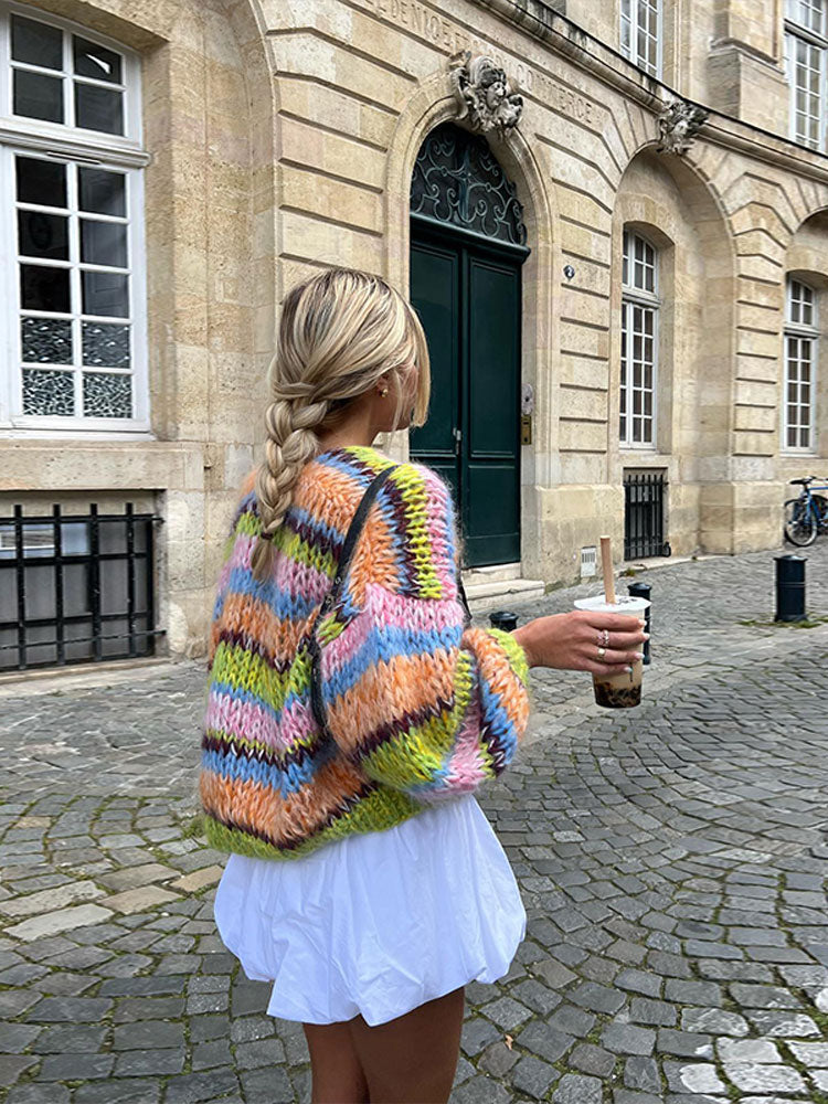 Valenzora | Multicolored Cardigan for Women