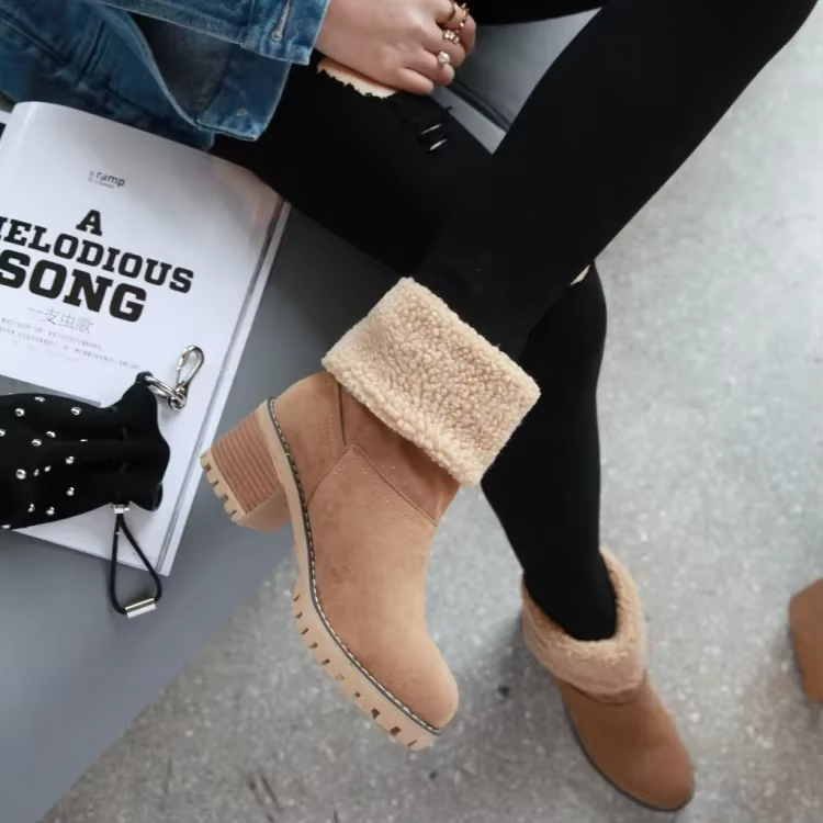 Valenzora | Stylish Warm Leather Snow Boots
