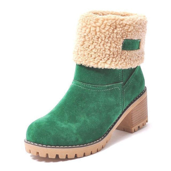 Valenzora | Stylish Warm Leather Snow Boots