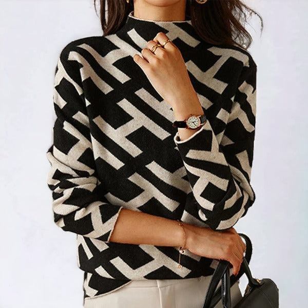 Lissie™ – Wunderschöner geometrischer Pullover