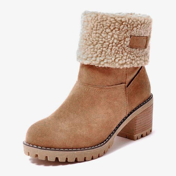 Valenzora | Stylish Warm Leather Snow Boots