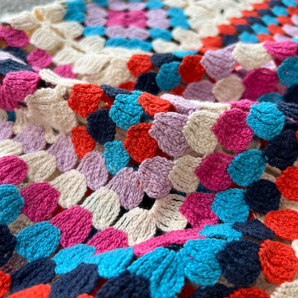 Valenzora | Crocheted Long Granny Square Cardigan