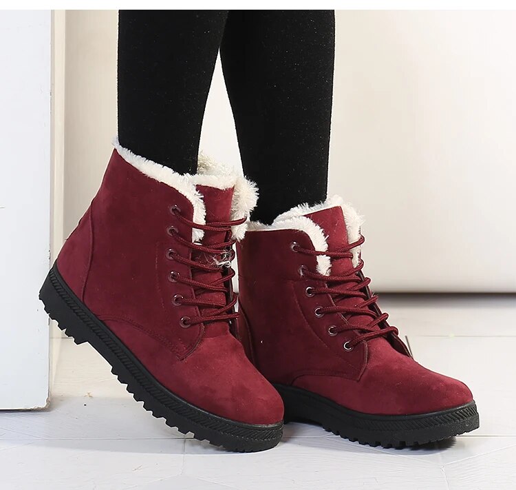 Valenzora | Rutschfeste Schneestiefel mit Schnürsenkeln