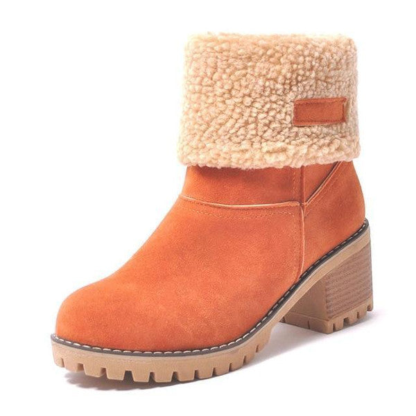 Valenzora | Stylish Warm Leather Snow Boots