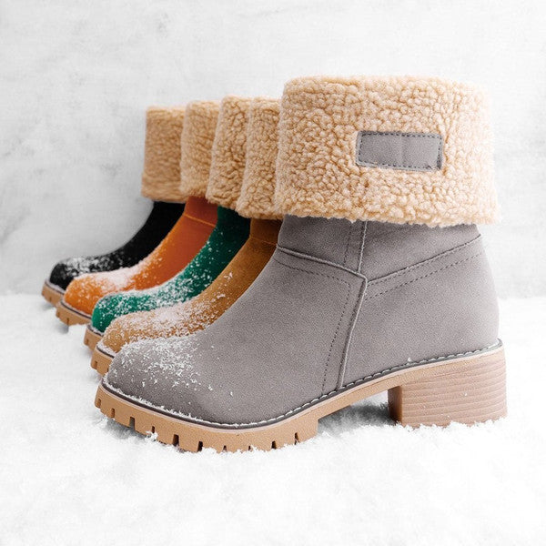 Valenzora | Stylish Warm Leather Snow Boots