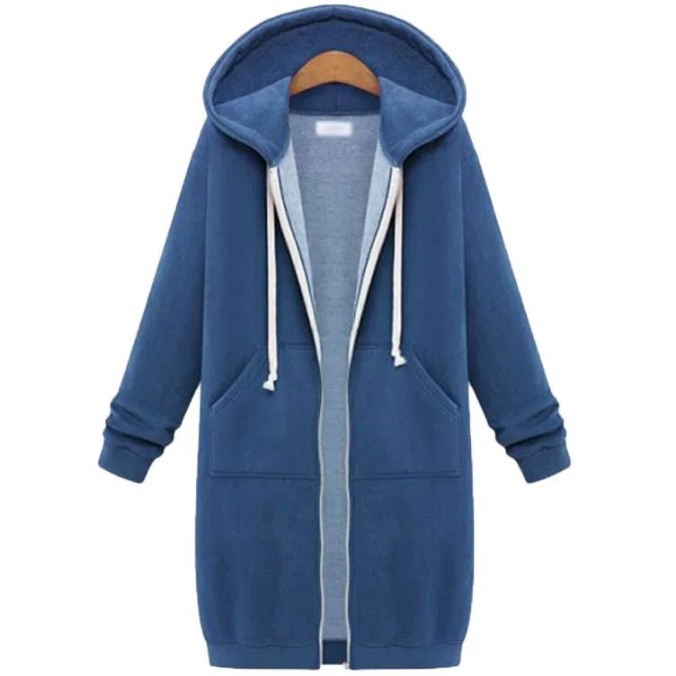 Valenzora | Lange Kapuzenjacke