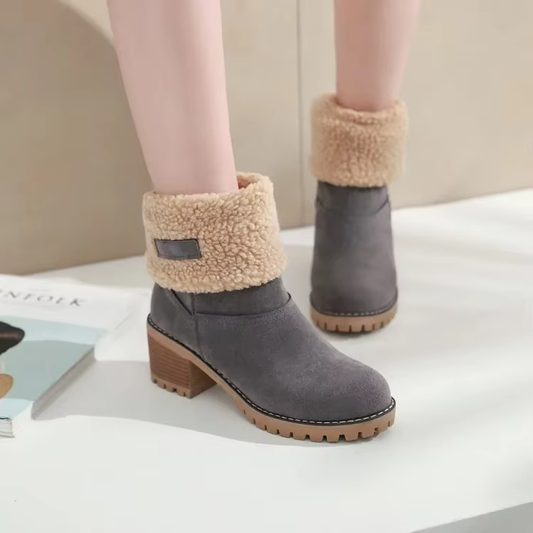 Valenzora | Stylish Warm Leather Snow Boots