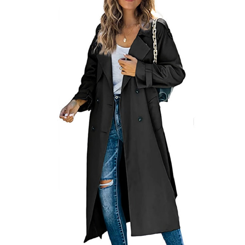 Valenzora | Premium Trenchcoat lang für Damen